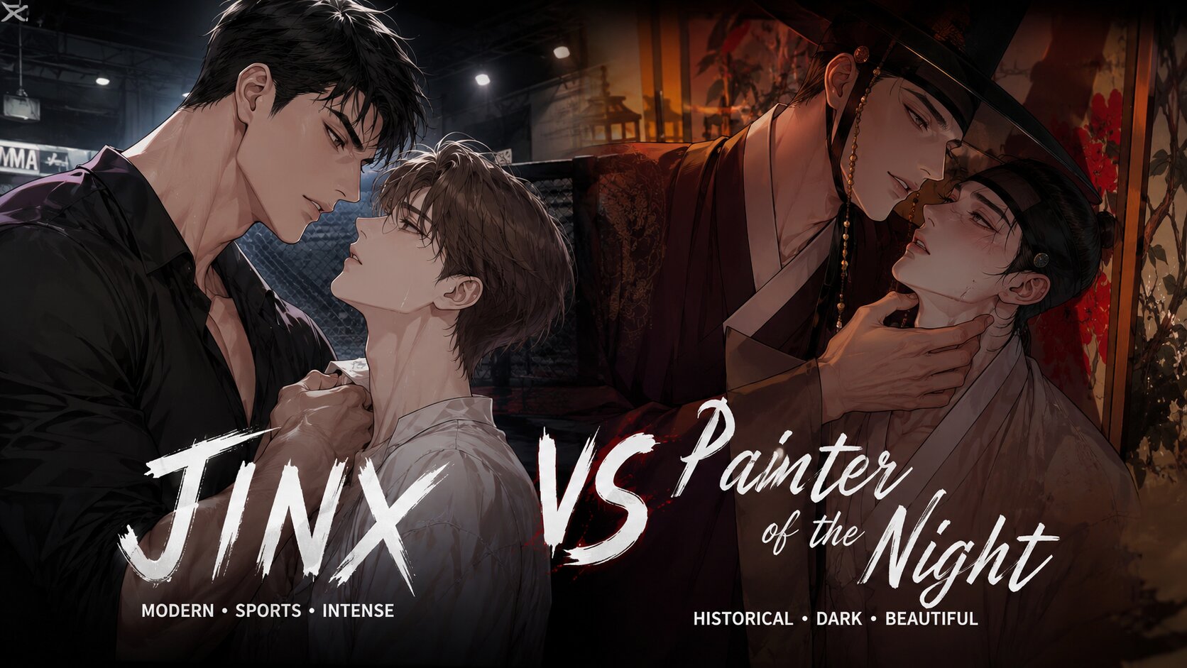 Painter of the Night vs Jinx manhwa